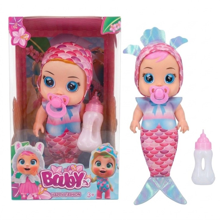 Muñeca Bebé Ojos Grandes Con Pijama De Fantasía