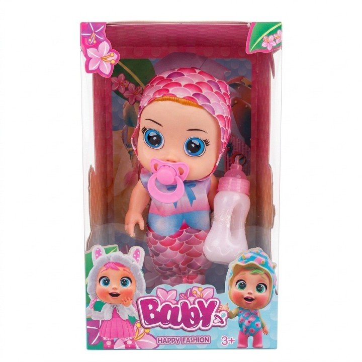 Muñeca Bebé Ojos Grandes Con Pijama De Fantasía