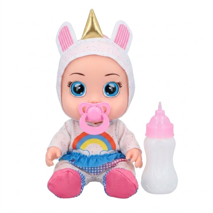 Muñeca Bebé Ojos Grandes Con Pijama De Fantasía