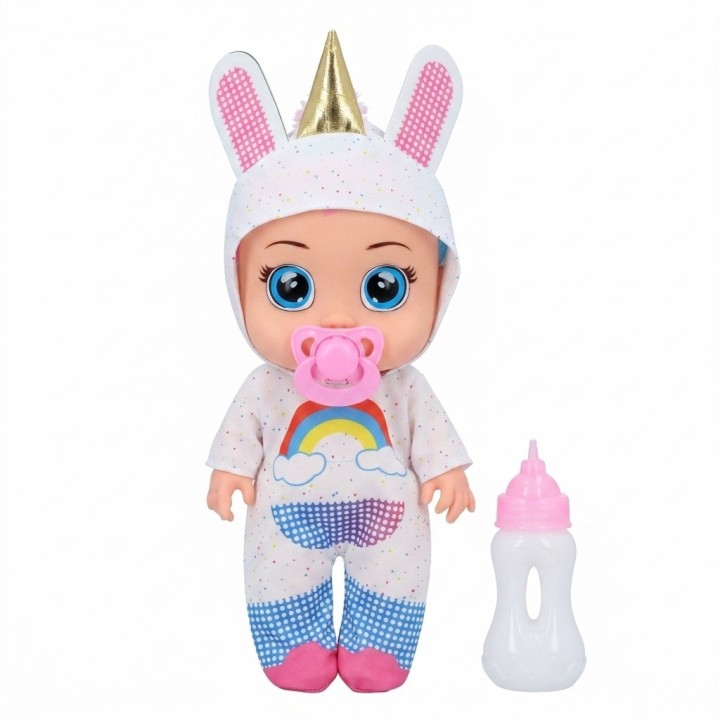 Muñeca Bebé Ojos Grandes Con Pijama De Fantasía