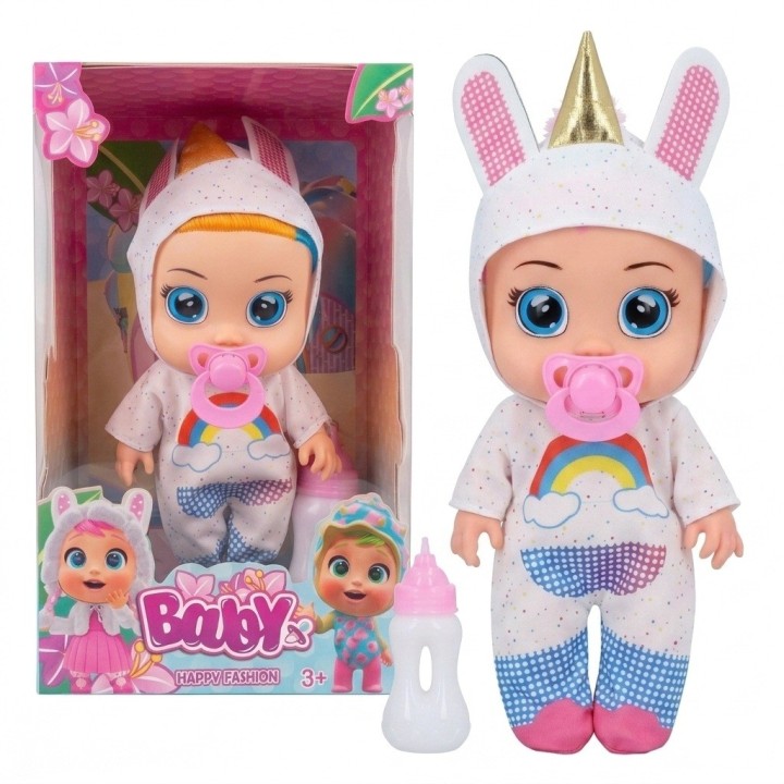 Muñeca Bebé Ojos Grandes Con Pijama De Fantasía