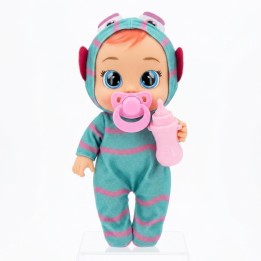Muñeca Bebé Ojos Grandes Pijama Animalito Y Accesorios