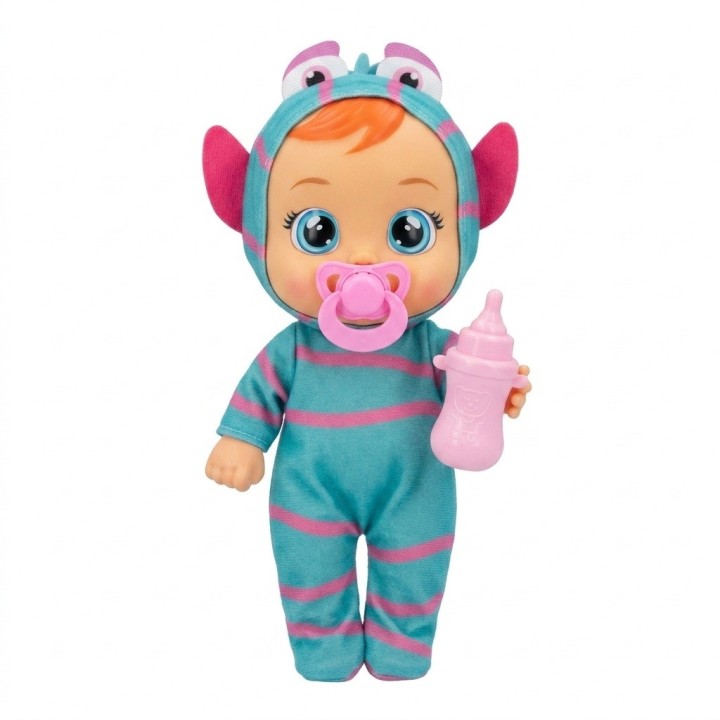 Muñeca Bebé Ojos Grandes Pijama Animalito Y Accesorios