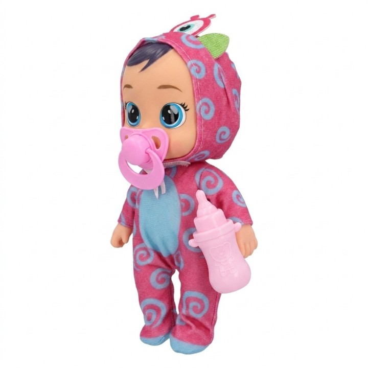 Muñeca Bebé Ojos Grandes Pijama Animalito Y Accesorios