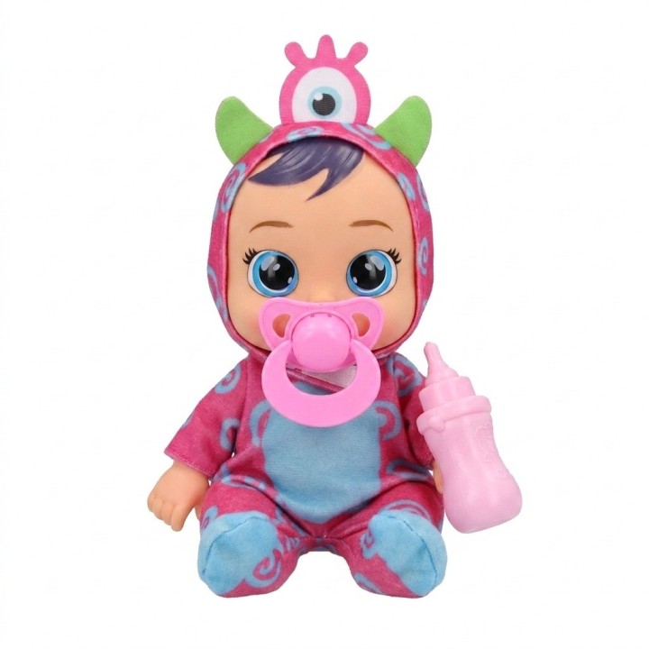 Muñeca Bebé Ojos Grandes Pijama Animalito Y Accesorios