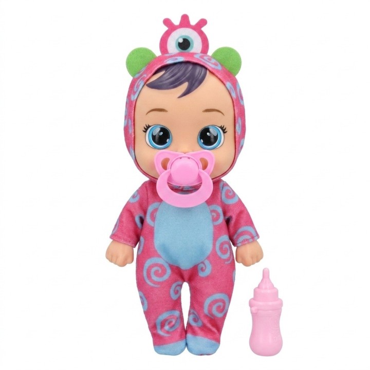 Muñeca Bebé Ojos Grandes Pijama Animalito Y Accesorios