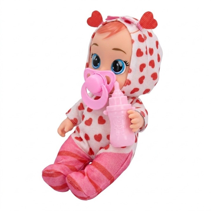 Muñeca Bebé Ojos Grandes Pijama Animalito Y Accesorios