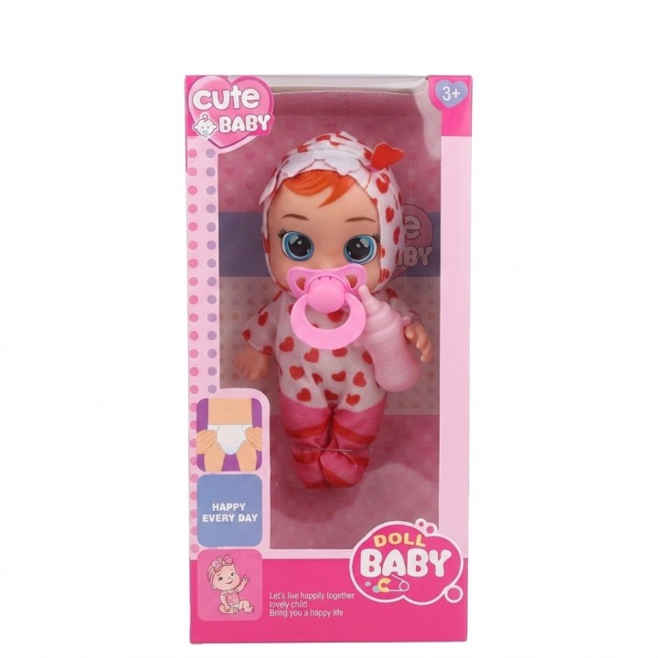 Muñeca Bebé Ojos Grandes Pijama Animalito Y Accesorios