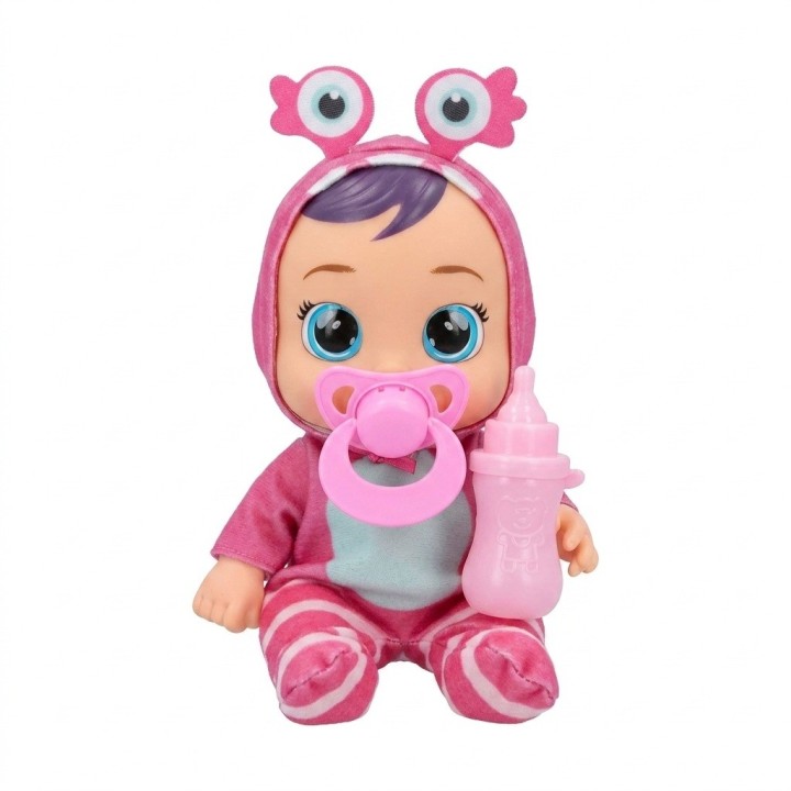 Muñeca Bebé Ojos Grandes Pijama Animalito Y Accesorios