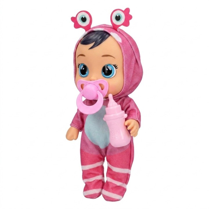 Muñeca Bebé Ojos Grandes Pijama Animalito Y Accesorios