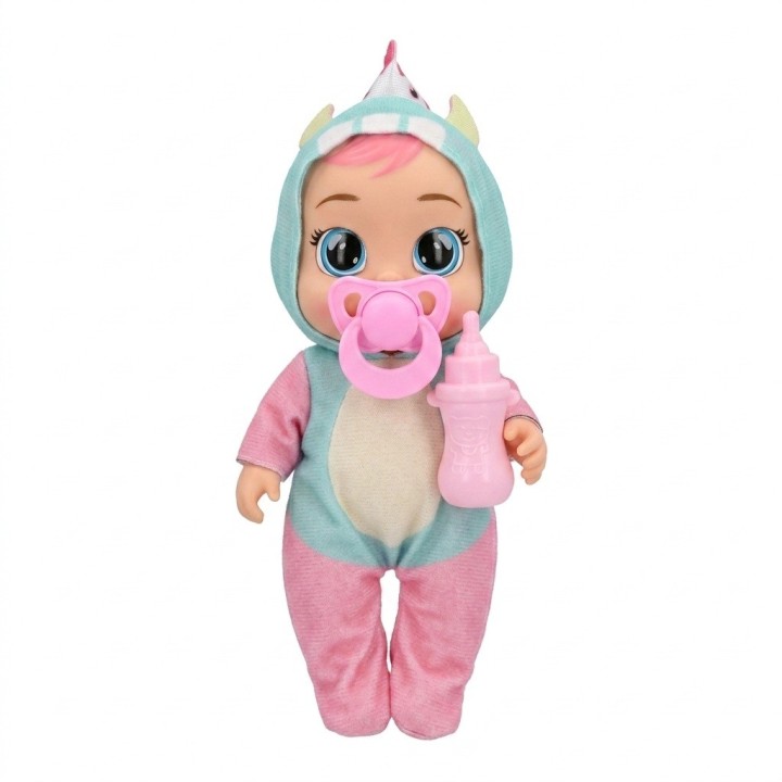 Muñeca Bebé Ojos Grandes Pijama Animalito Y Accesorios