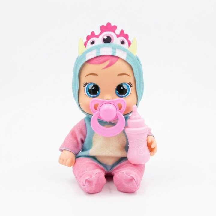 Muñeca Bebé Ojos Grandes Pijama Animalito Y Accesorios