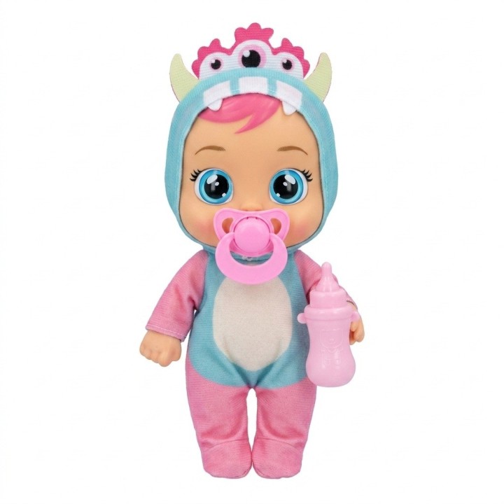 Muñeca Bebé Ojos Grandes Pijama Animalito Y Accesorios