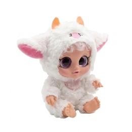 Muñeca Bebé Ojos Grandes Pijama De Peluche