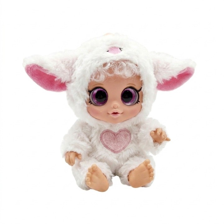 Muñeca Bebé Ojos Grandes Pijama De Peluche