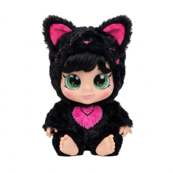 Muñeca Bebé Ojos Grandes Pijama De Peluche