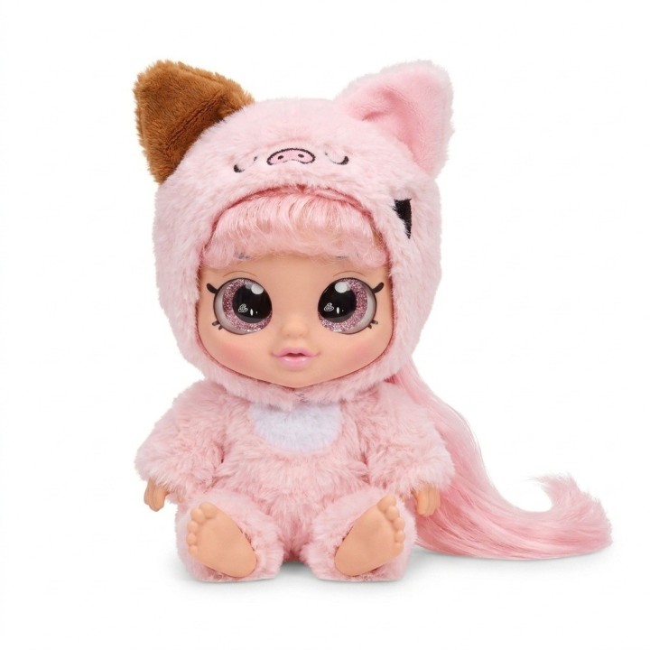 Muñeca Bebé Ojos Grandes Pijama De Peluche
