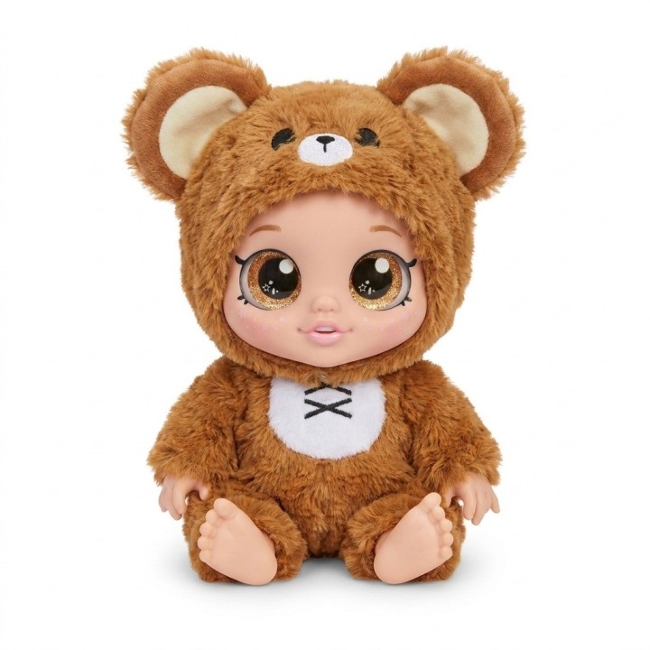 Muñeca Bebé Ojos Grandes Pijama De Peluche
