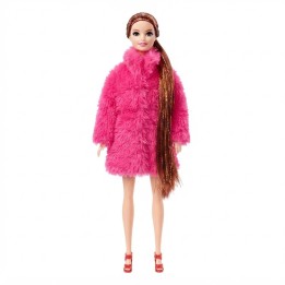 Muñeca Fashion Con Abrigo De Peluche Y Accesorios