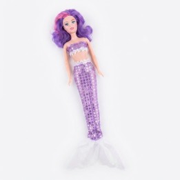 Muñeca Sirena Gigante Con Lentejuelas
