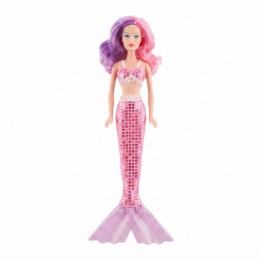 Muñeca Sirena Gigante Con Lentejuelas