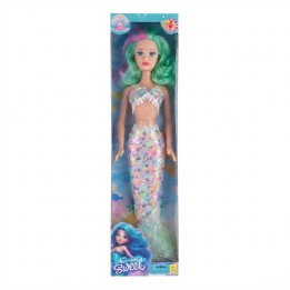 Muñeca Sirena Gigante Con Lentejuelas