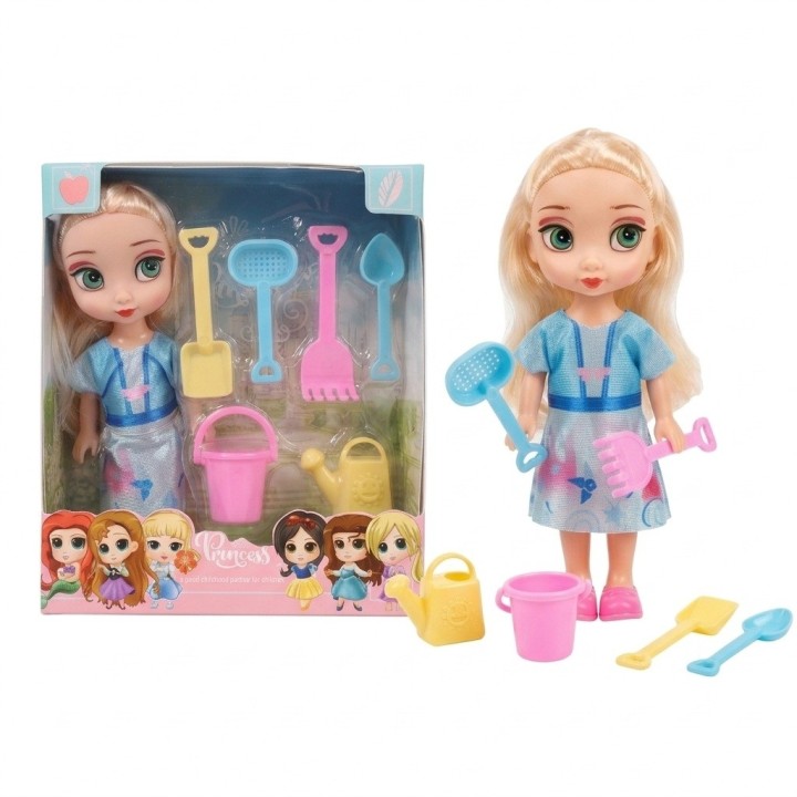 Muñeca Princesa Con Set De Juego Para Arena