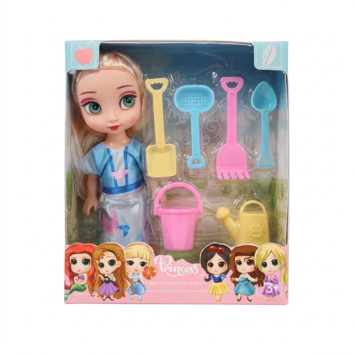 Muñeca Princesa Con Set De Juego Para Arena
