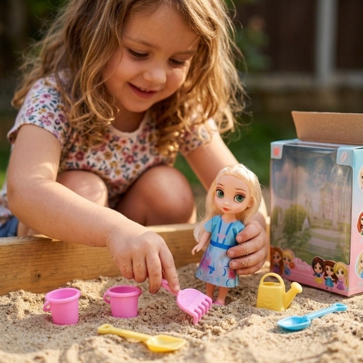 Muñeca Princesa Con Set De Juego Para Arena