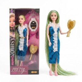 Muñeca Articulada Cabello Extra Largo + Accesorios