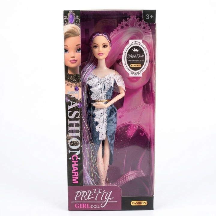 Muñeca Articulada Cabello Extra Largo + Accesorios