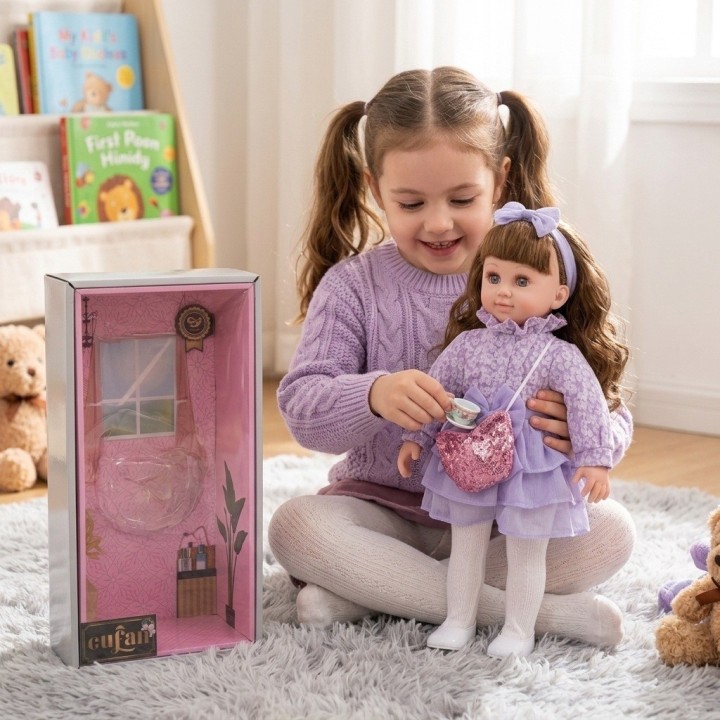 Muñeca Realista Cufan Estilo Toddler Con Lindo Vestido