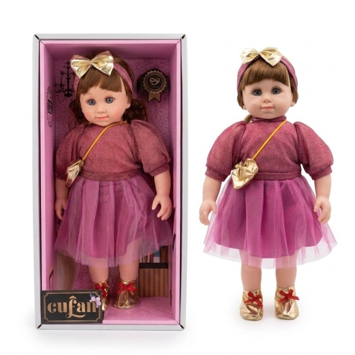 Muñeca Realista Cufan Estilo Toddler Con Lindo Vestido