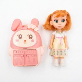 Muñeca Coleccionable Con Morral Maleta De Conejo