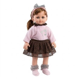 Muñeca Realista Cufan Niña Con Suéter Y Falda Brillante