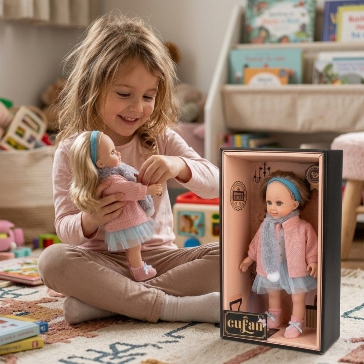 Muñeca Bebé Realista Cufan Con Conjunto De Tejido