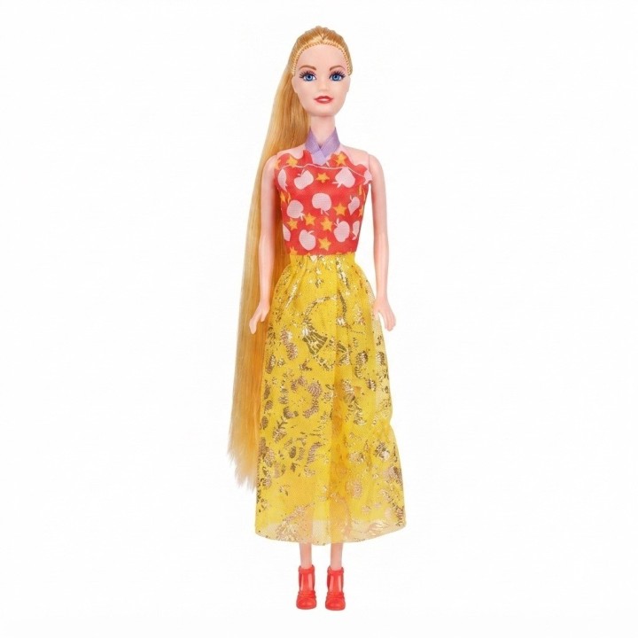 Set Muñeca Your Surprise Cabello Largo + Ropa Y Gafas