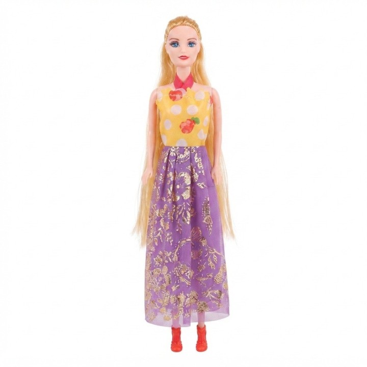 Set Muñeca Your Surprise Cabello Largo + Ropa Y Gafas