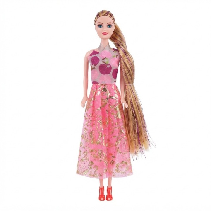 Set Muñeca Your Surprise Cabello Largo + Ropa Y Gafas