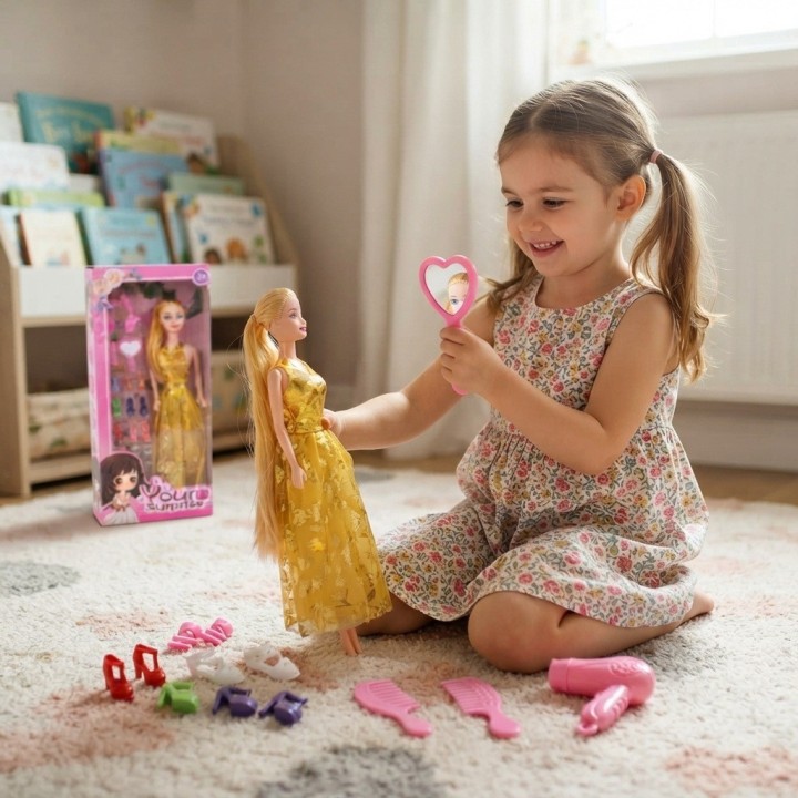 Set Muñeca Your Surprise Con 6 Pares De Zapatos Extra