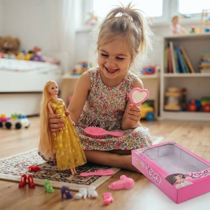 Set Muñeca Your Surprise Con 6 Pares De Zapatos Extra