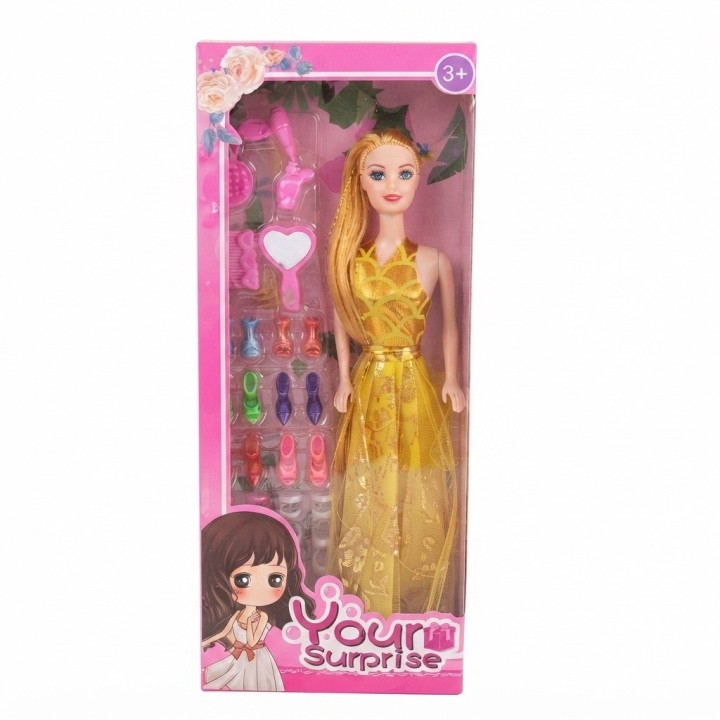 Set Muñeca Your Surprise Con 6 Pares De Zapatos Extra