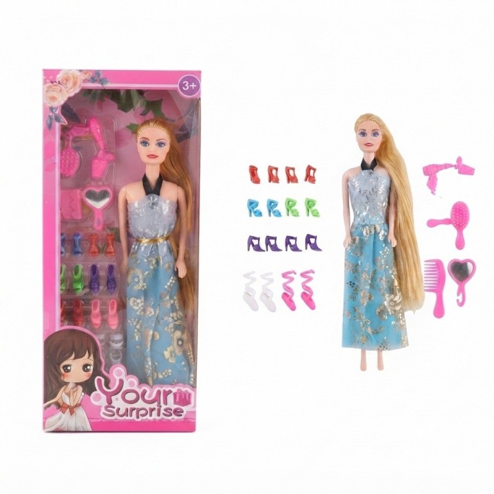 Set Muñeca Your Surprise Con 6 Pares De Zapatos Extra