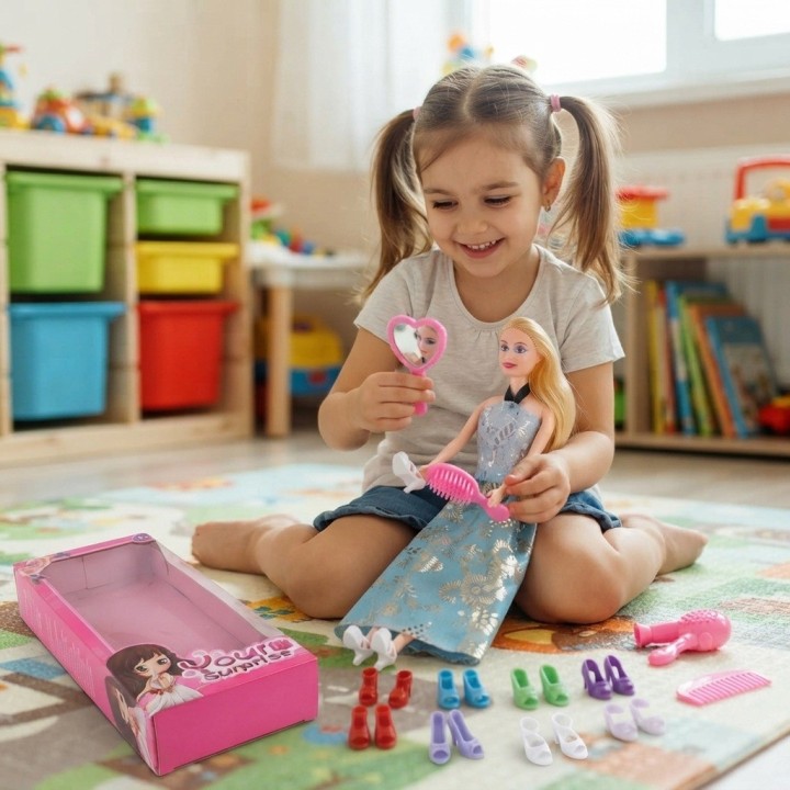 Set Muñeca Your Surprise Con 6 Pares De Zapatos Extra
