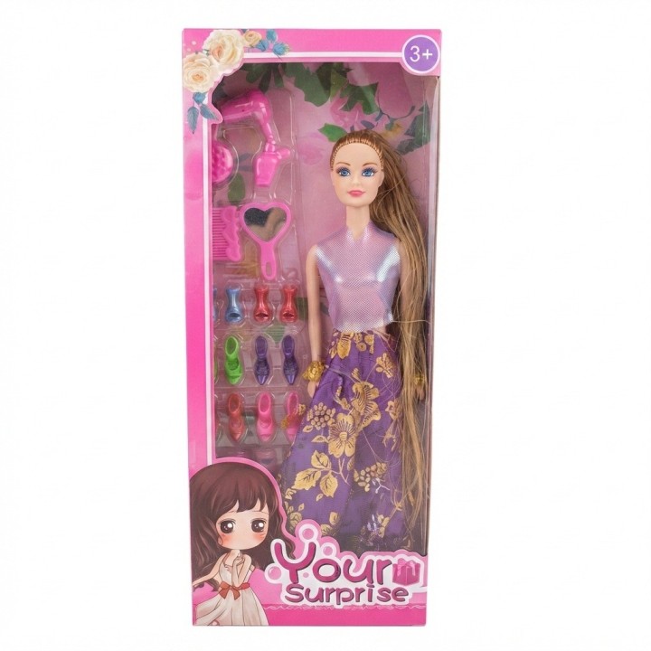 Set Muñeca Your Surprise Con 6 Pares De Zapatos Extra