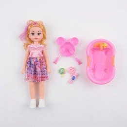 Set Muñeca Beauty Lovely Girl Con Bañera Niñas