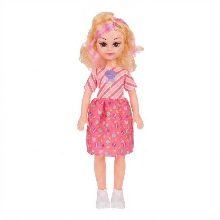 Set Muñeca Beauty Lovely Girl Con Nevera Y Accesorios