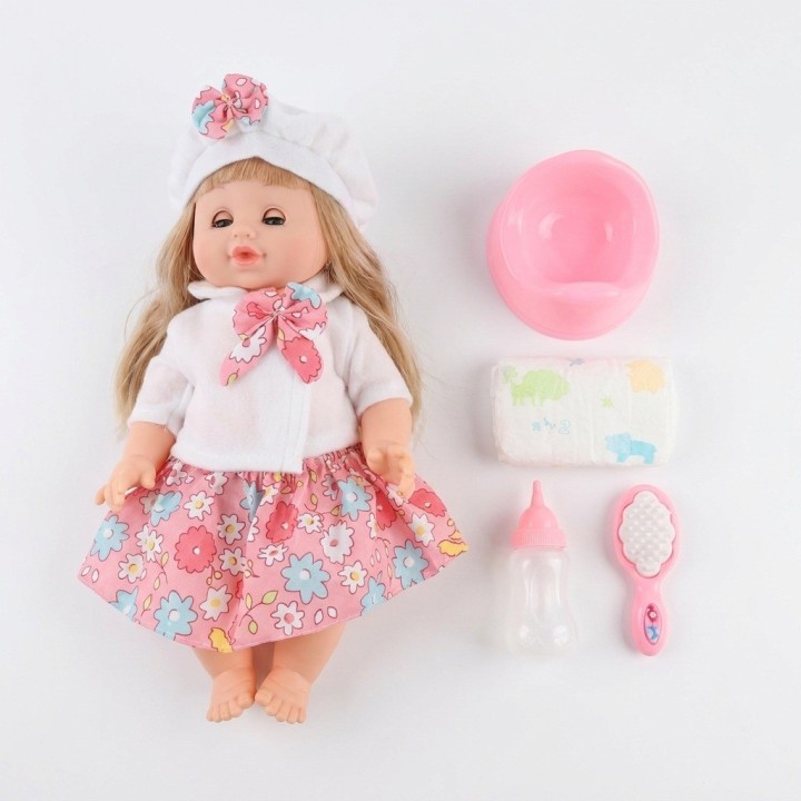 Set Muñeca Bebé Cufan Con Bacinilla Pañal Y Accesorios