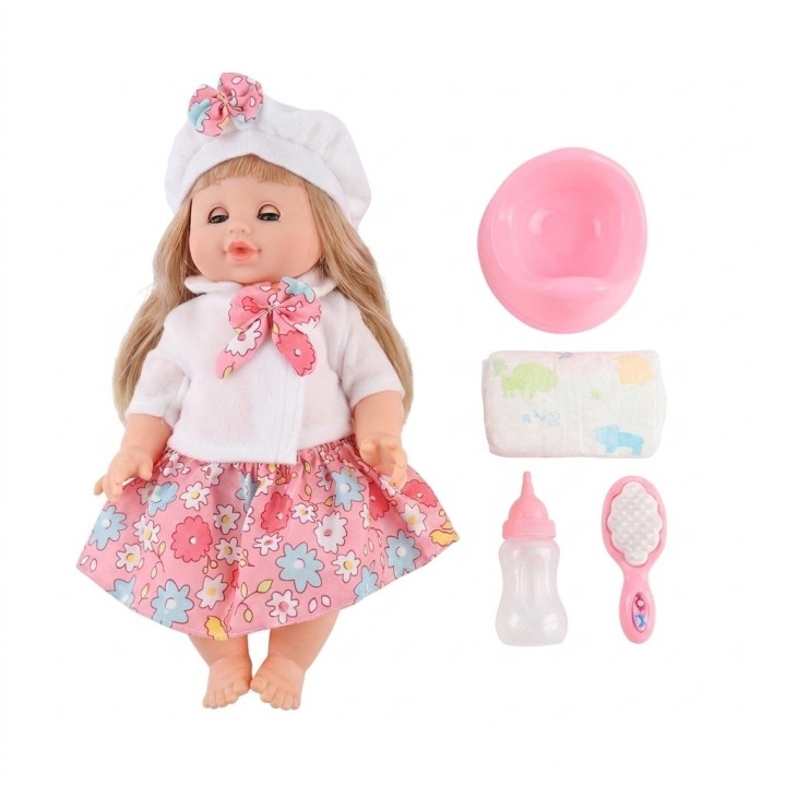 Set Muñeca Bebé Cufan Con Bacinilla Pañal Y Accesorios