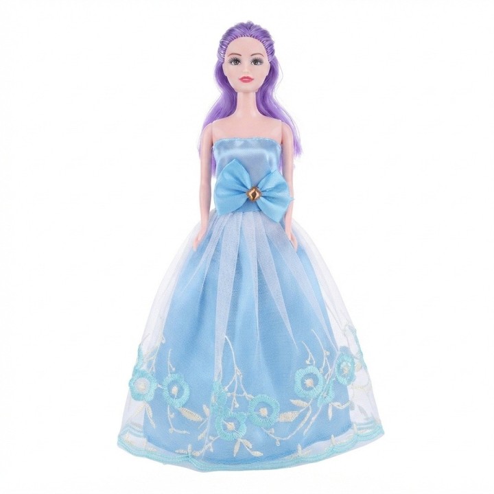 Muñeca Sorpresa Con Vestidos, Bolso Concha Y Accesorios